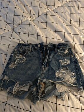 American Eagle Medium Blue Denim Shorts